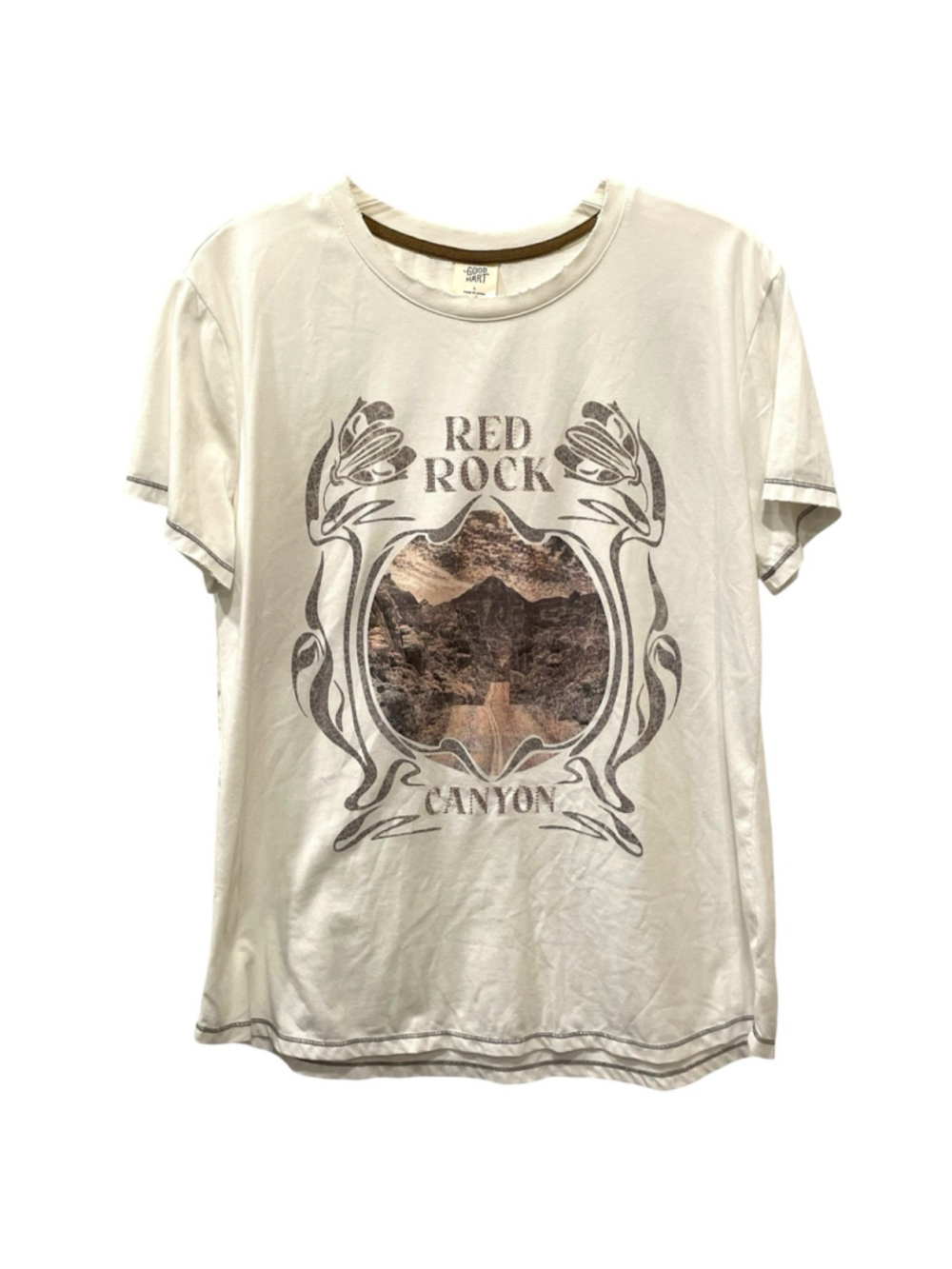 Good Hart GH Matilda Jane Womens Size Large Red Rock Canyon Distressed T Shirt